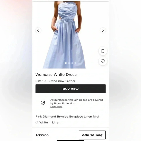 Pink Diamond strapless dress NWT sz 6. Pink Brynlee cut out,fairy,Y2K,coquette - Picture 11 of 11